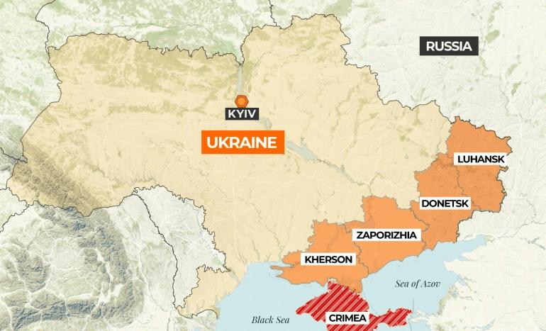 Europos atsakas Rusijai į organizuojamus Ukrainos regionų prijungimus prie Rusijos