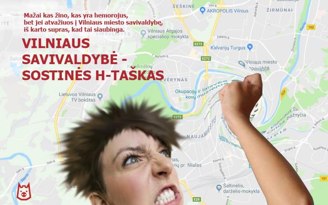 Vilniaus savivaldybė - sostinės hemorojus, o meras Šimašius jos H-taškas