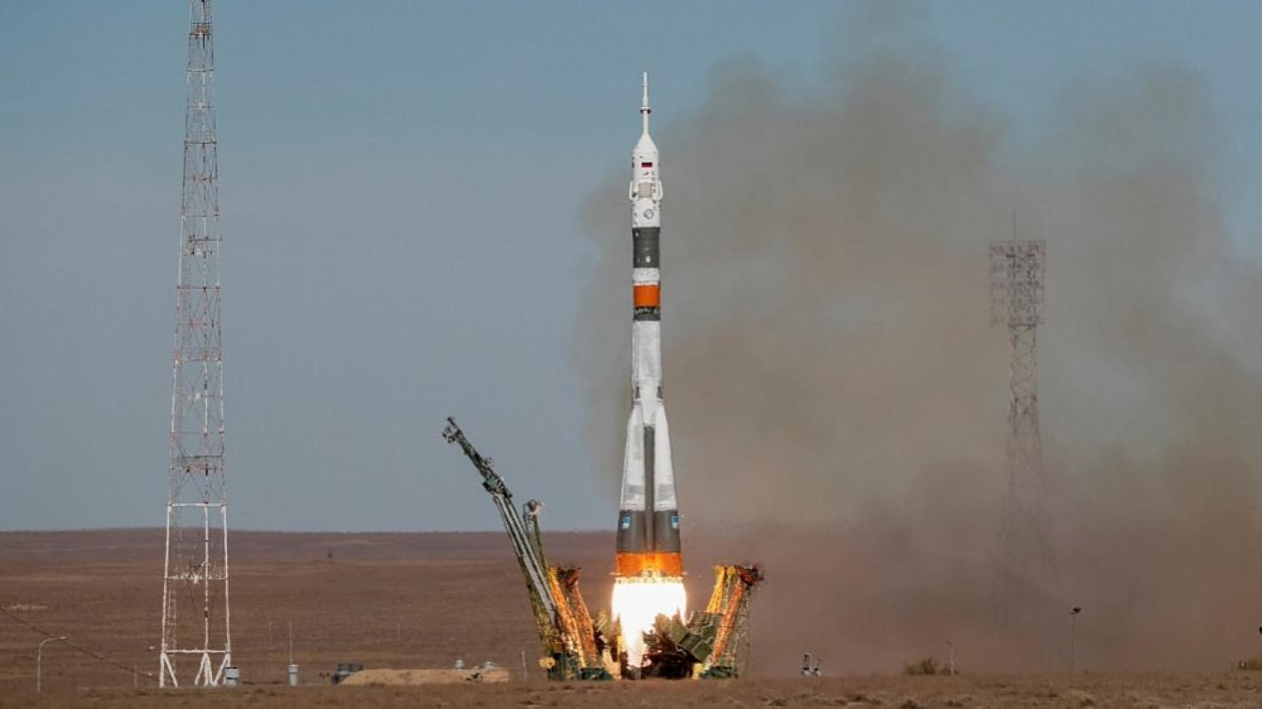 Įvyko į TKS skrendančios raketos „Sojuz“ avarija