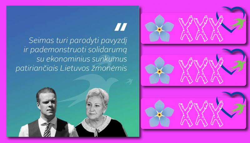 Nuo balandžio 1-osios parazitai bandys solidarizuotis su sunkumus patiriančiais Lietuvos žmonėmis