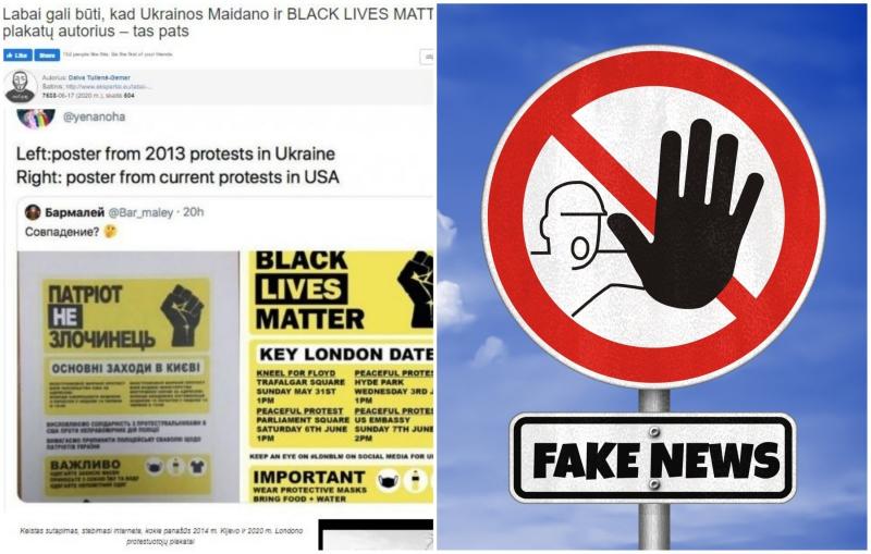 Aistė Meidutė demaskuoja: Klaidingai gretina „Black Lives Matter“ plakatus su Euromaidano įvykiais