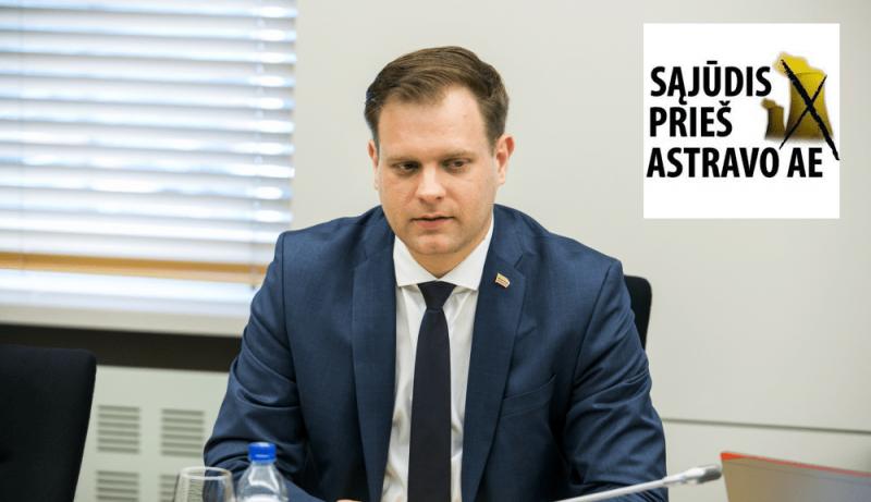 Seimo vicepirmininkas A. Nekrošius pasipiktino konservatorių ir liberalų politikavimu bei traukiasi iš „Sąjūdis prieš Astravo AE“