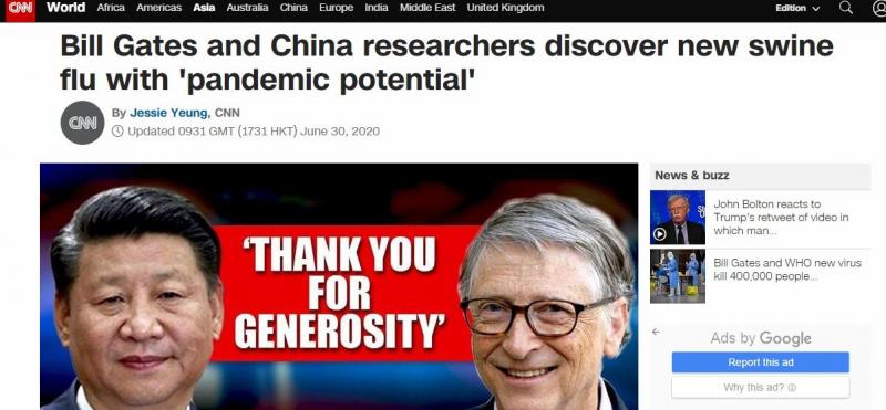 Bill Gates,WHO and China researchers discover new swine flu with 'pandemic potential'