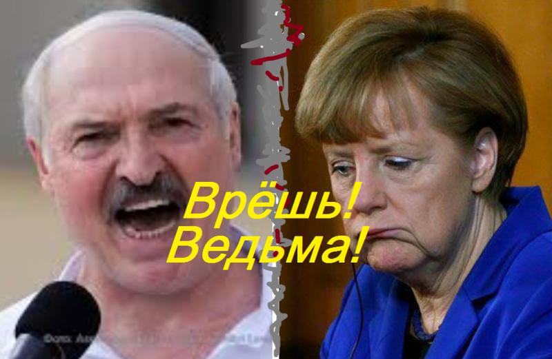 Merkel gavo antausį nuo Lukašenkos už chamišką elgesį su Rusija