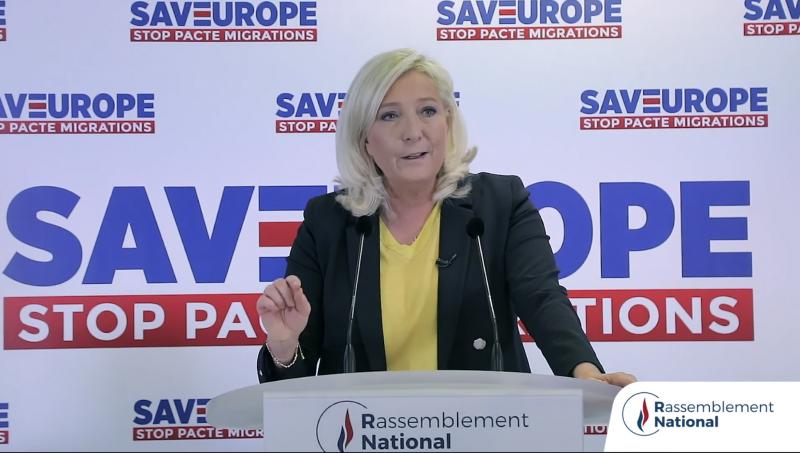 Marin Le Pen: EK siūlomas migracijos ir prieglobsčio suteikimo paktas – mirtis Europai. Lietuva nepalaikė V4 ir Baltijos sesių