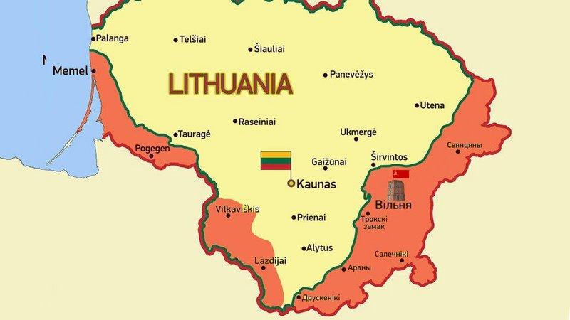 Lietuva rizikuoja prarasti 1/3 savo teritorijos dėl pasienio ginčo su Rusija