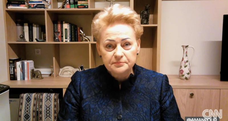 Grybauskaitė ragina Europą kuo greičiau pradėti karą su Putinu, neatidėlioti mūšio