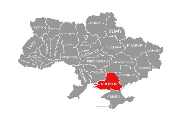 Ukrainos Chersono sritis jungiasis prie Rusijos