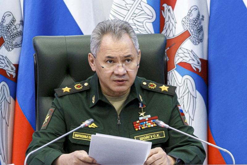 Rusijos Federacijos gynybos ministras surengė konferencinį pokalbį. Pagrindinės šio pokalbio tezės