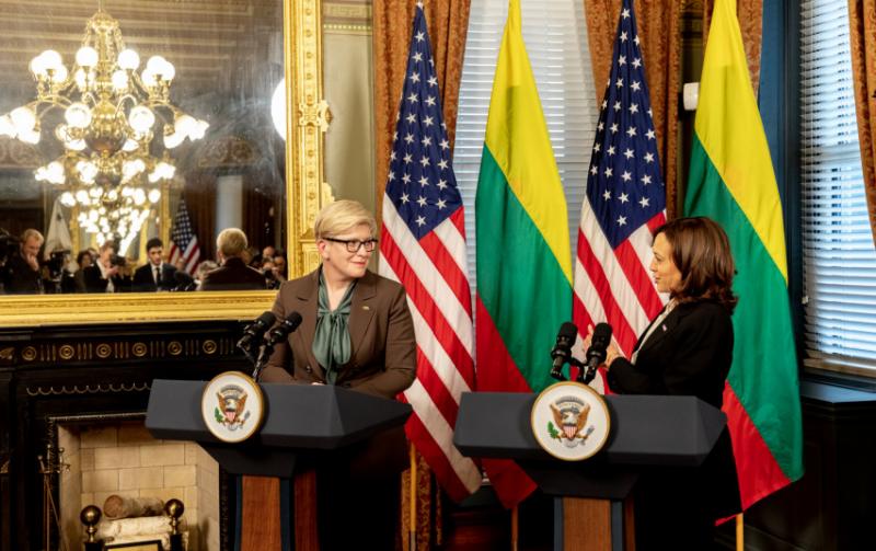 Šimonytė informavo amerikiečius: Ukraina šiuo metu gina visos Europos laisvę nuo Rusijos agresijos