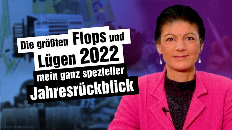 Didžiausios 2022 m. nesėkmės ir melas - Sahros Wagenknecht ypatinga metų apžvalga (video, vertimas)