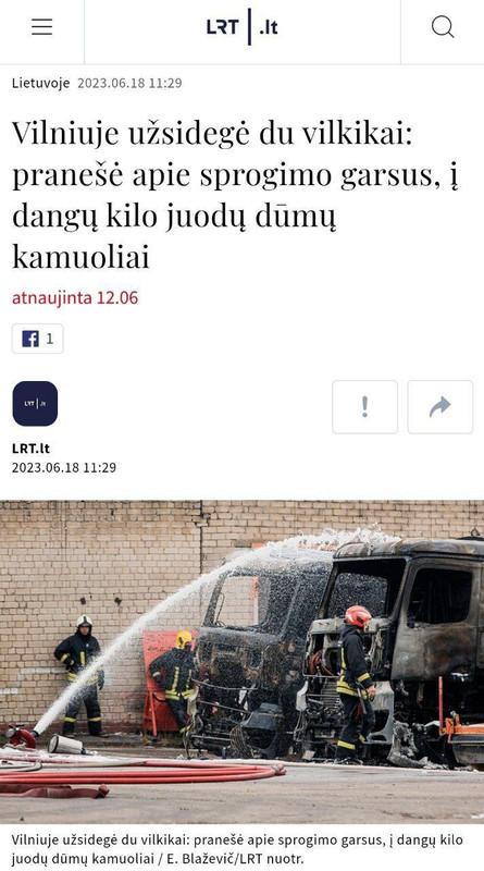 Įdomus dalykas: Latvijoje aktyviai dega ir sprogsta NATO technika, Lietuvoje kuro sunkvežimiai