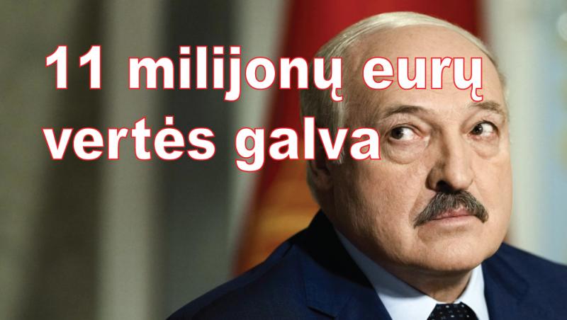 11 milijonų eurų prizas už Lukašenkos galvą dar nelaimėtas – pasinaudokite galimybe!