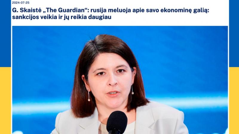 Skaistė su dar septyniais informavo žmoniją apie Rusijos melą