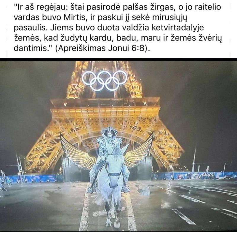 Olimpiada Paryžiuje-tai puota šėtono garbei