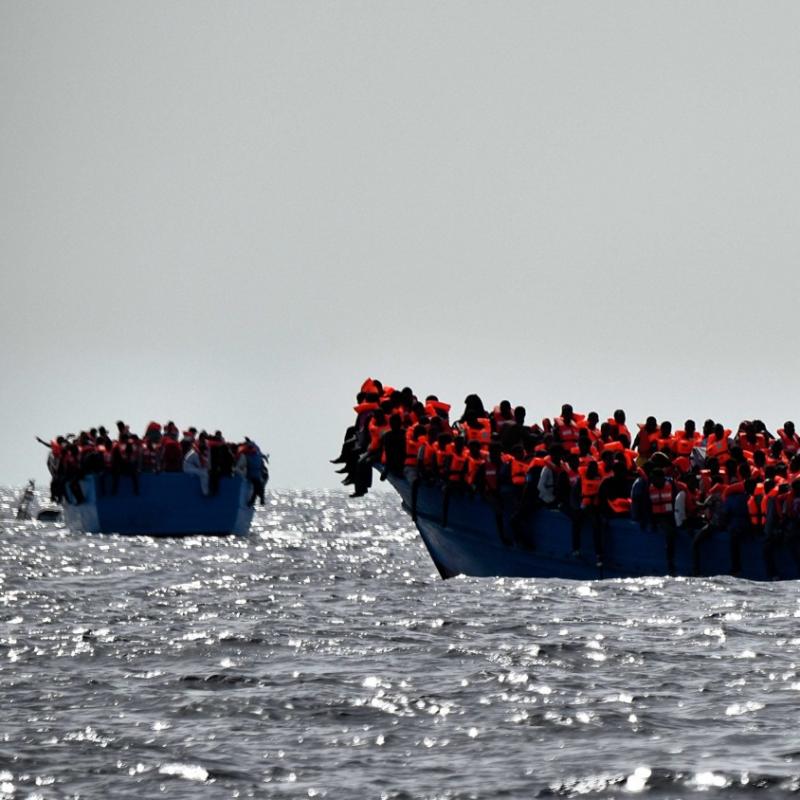 Rekordas! Pirmadienį iš Libijos į Italiją per vieną dieną atvežti 6055 nelegalūs migrantai