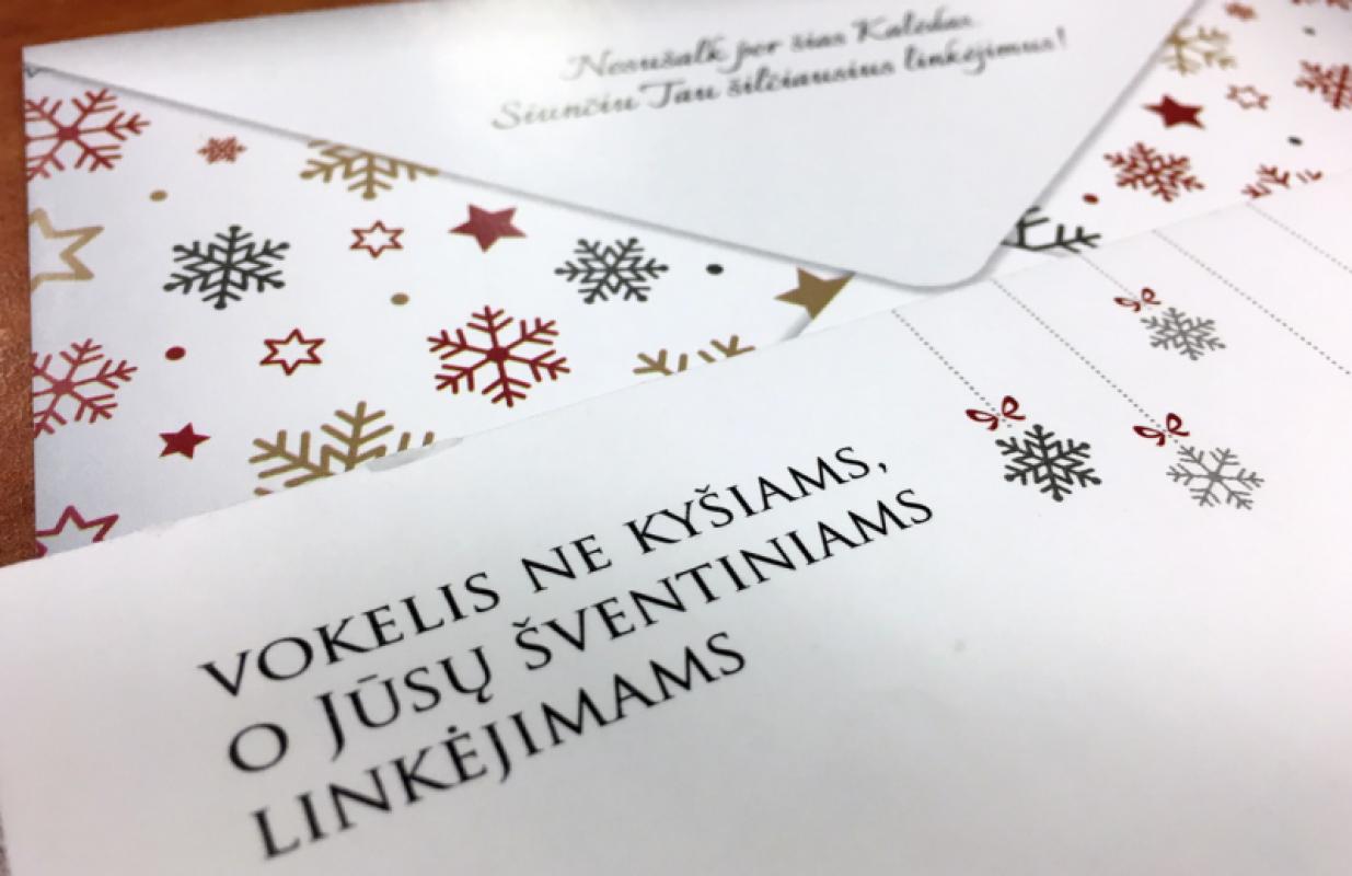 Iki naujųjų metų specialiosios tarnybos po visą Lietuvą paskleis net 10 tūkst. atvirlaiškių