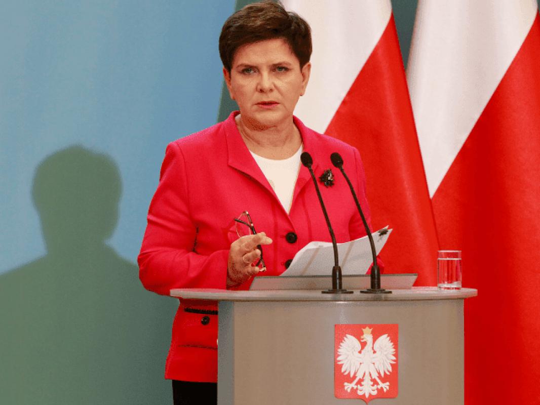 Lenkijos premjerė Šydlo: neįmanoma nesusieti terorizmo su migracijos politika