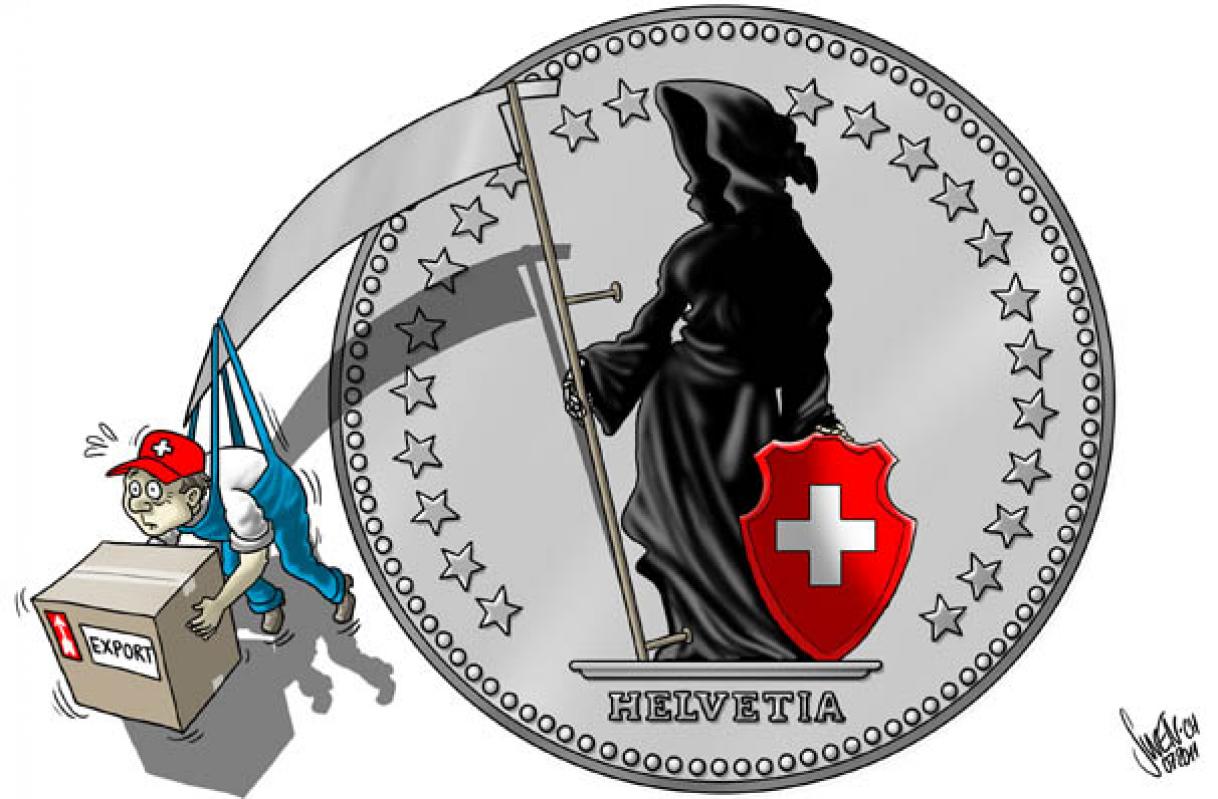 Šveicarija atsisako euro