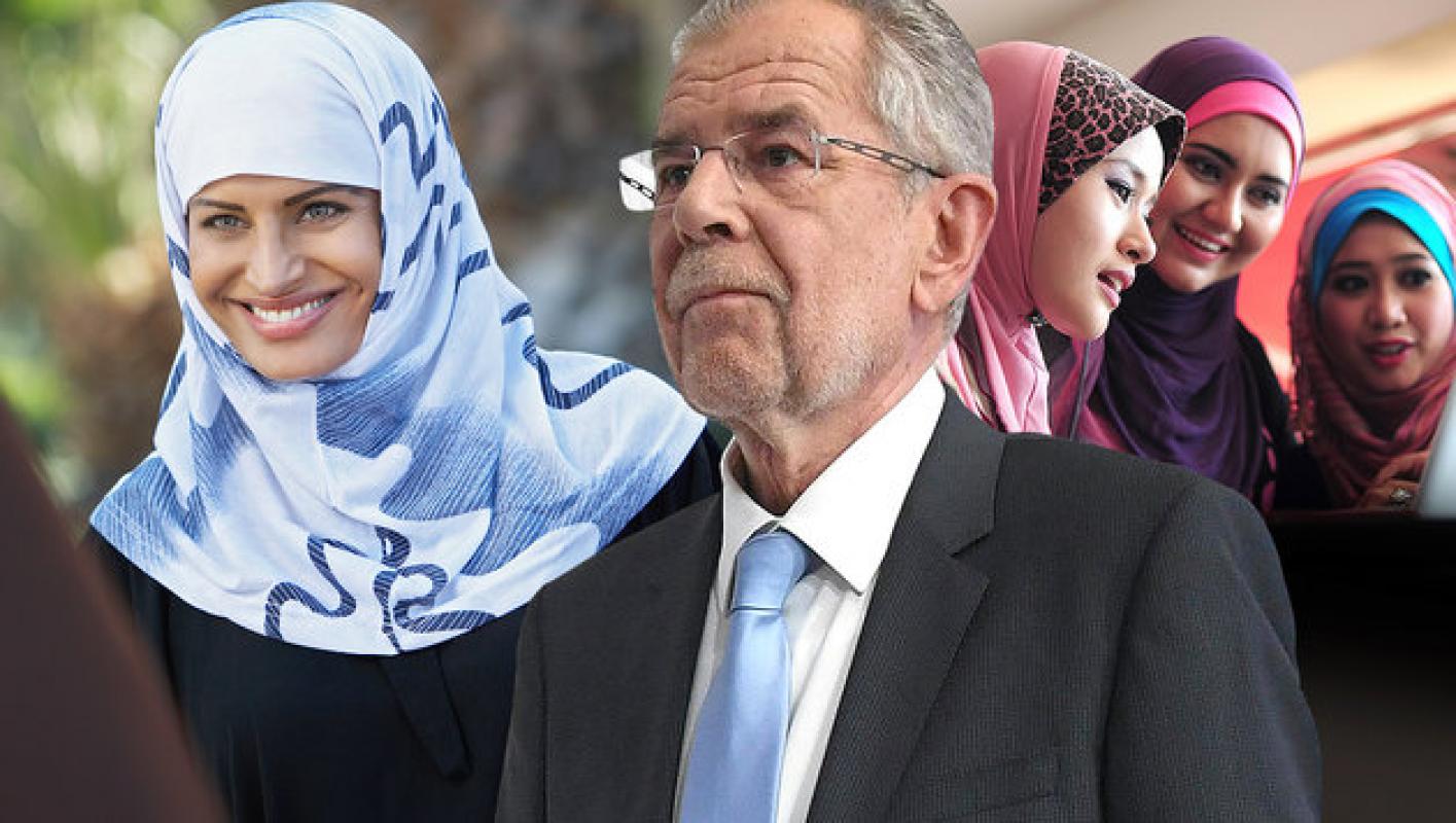 Austrijos prezidentas siūlo austrėms „iš solidarumo“ nešioti hidžabus, o austrams, matomai, pasiūlys apsipjaustyti?