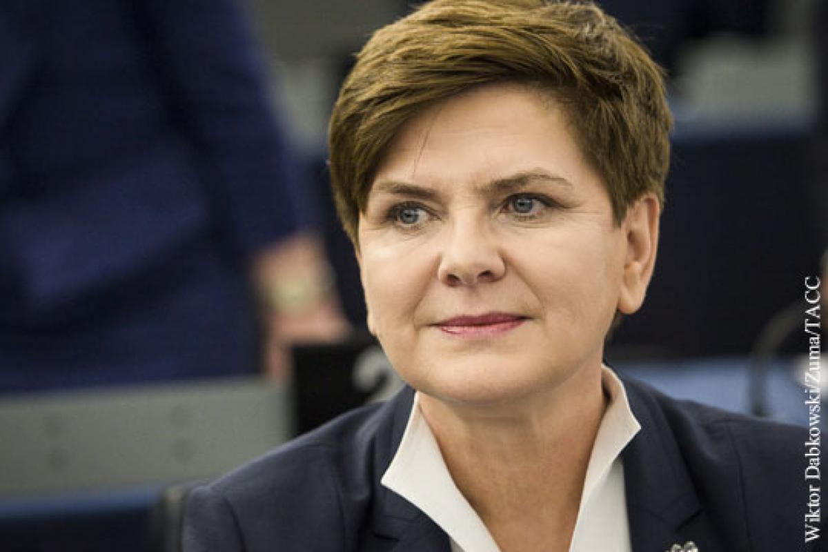Lenkijos premjerė Beata Šidlo atsakė į Prancūzijos prezidento Emanuelio Makrono priekaištus