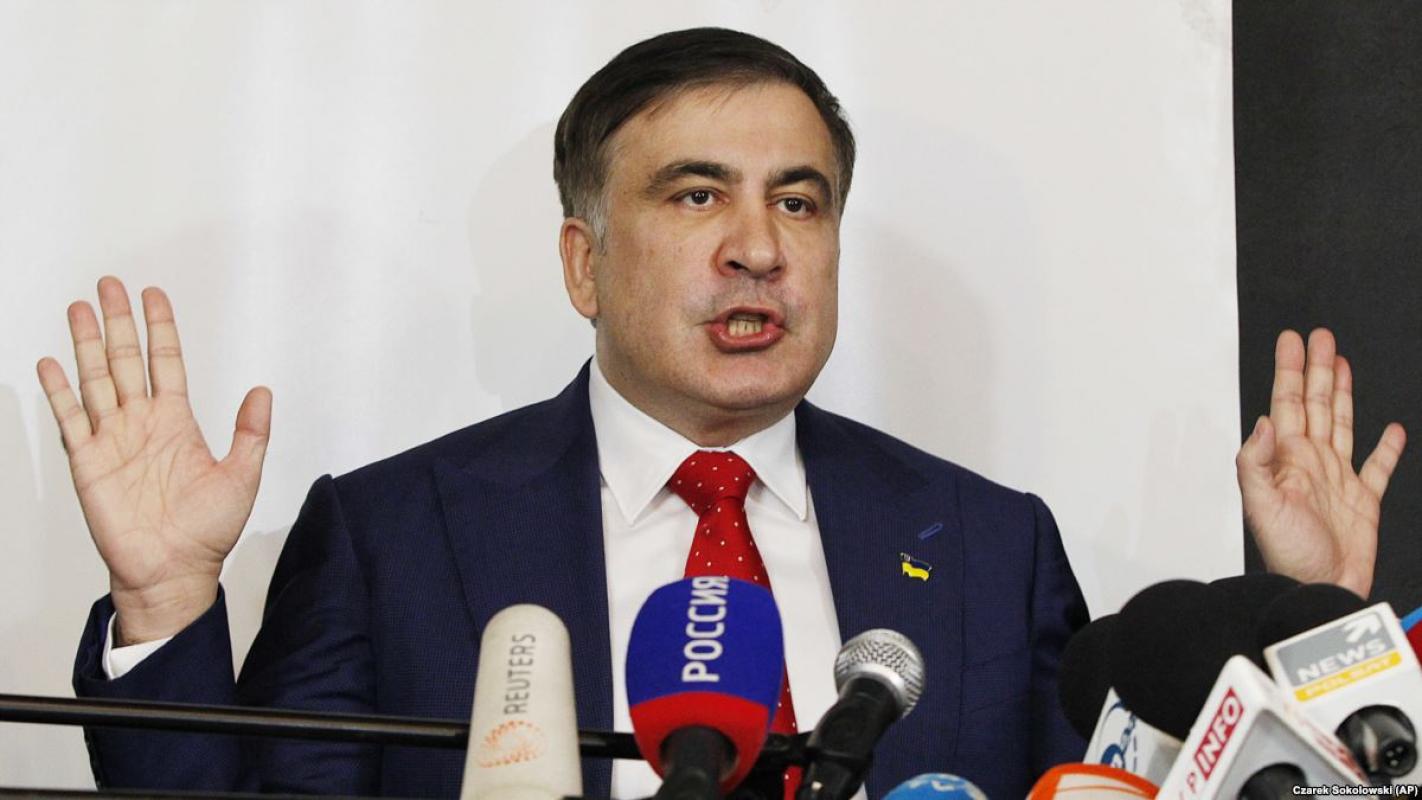 M. Saakašvilis Ukrainą valdančią gaują pavadino idiotais, o prezidentą Petro Porošenką – moldavu
