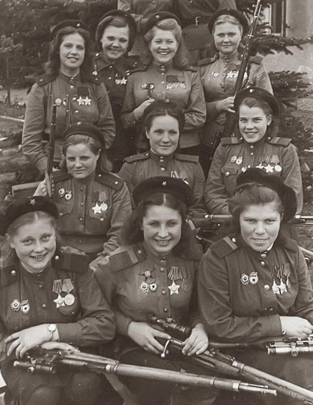 3-osios Smogiamosios armijos 1-ojo Baltarusijos fronto merginos snaiperės