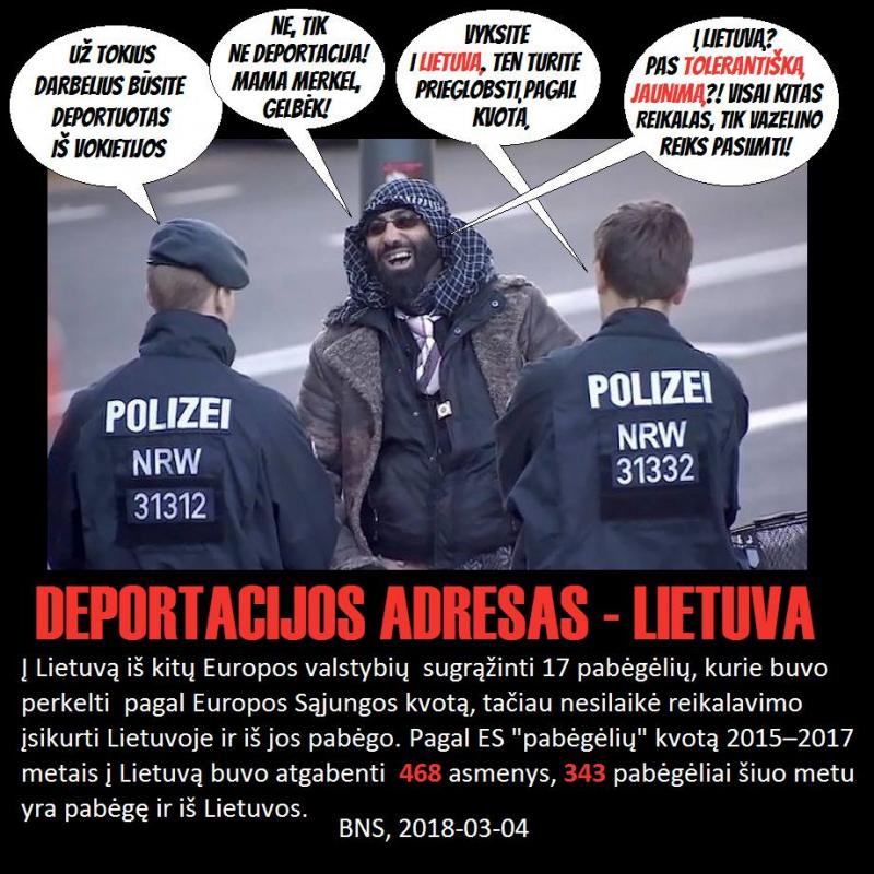 Jie sugrįžta! Vokietija pabėgėlius deportuoja į ... Lietuvą