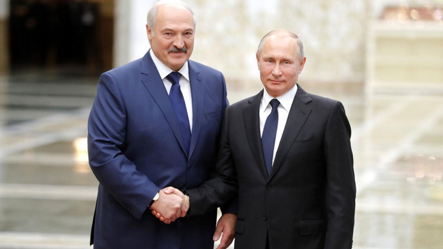 Putinas pasveikino Lukašenką su Rusijos ir Baltarusijos tautų vienybės diena
