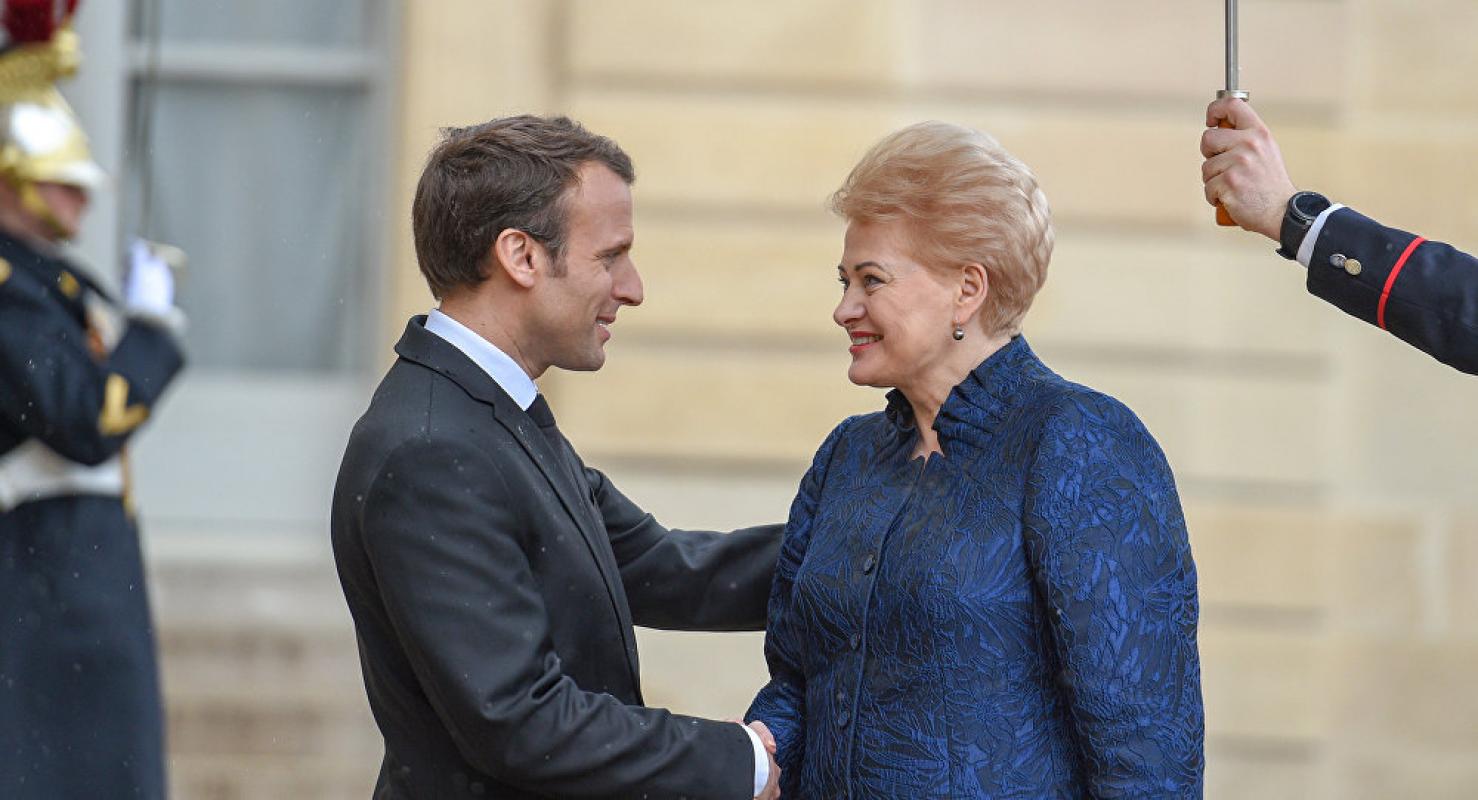 Už ką gegutė giria gaidį — ko nori Grybauskaitė iš Makrono?