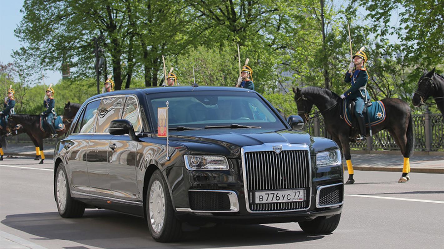 Inauguracijos ceremonijoje Putinas persėdo į naują, Rusijoje pagamintą limuziną „Kortež“